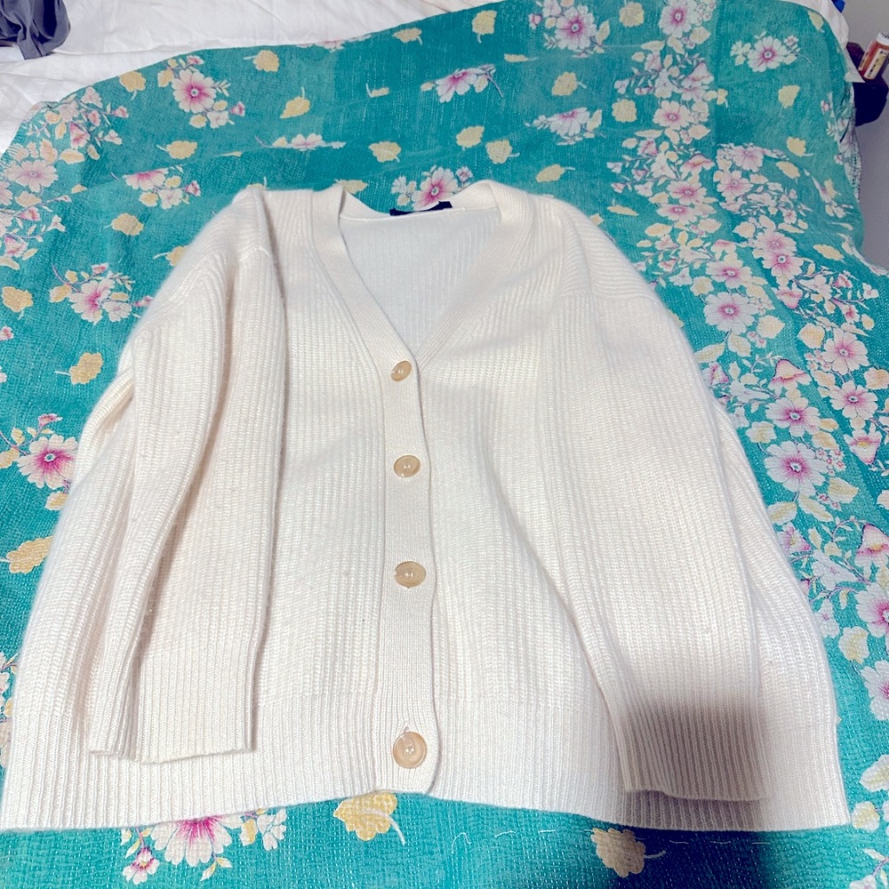 Jenni Kayne Ivory Cashmere Cardigan